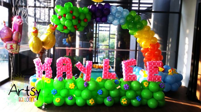 , Balloon Arch Decoration for a birthday party!, Singapore Balloon Decoration Services - Balloon Workshop and Balloon Sculpting