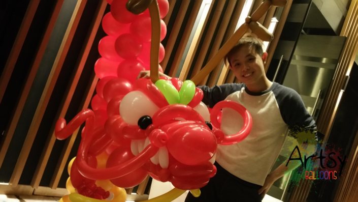, Chinese New Year Balloon Decorations, Singapore Balloon Decoration Services - Balloon Workshop and Balloon Sculpting